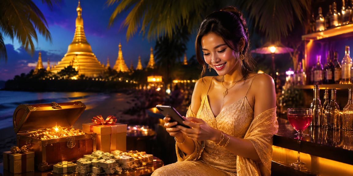 ပဲခူးမြို့တွင် ဖုန်းကာစီနို ဆော့နေသော အဝတ်ရည်ကျက်သရေပြူ လူငယ်